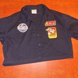 Hot Topic Looney Tunes Crop Top Size Large